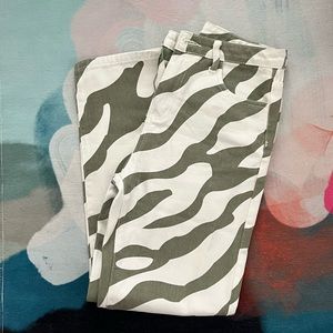 SHEIN Striped Denim Pants